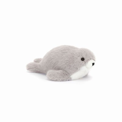 Jellycat Nauticool Grey Seal USA | 41578OTKY